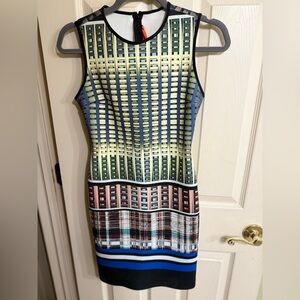 Clover Canyon Donegal Neoprene Sleeveless Dress in Multi